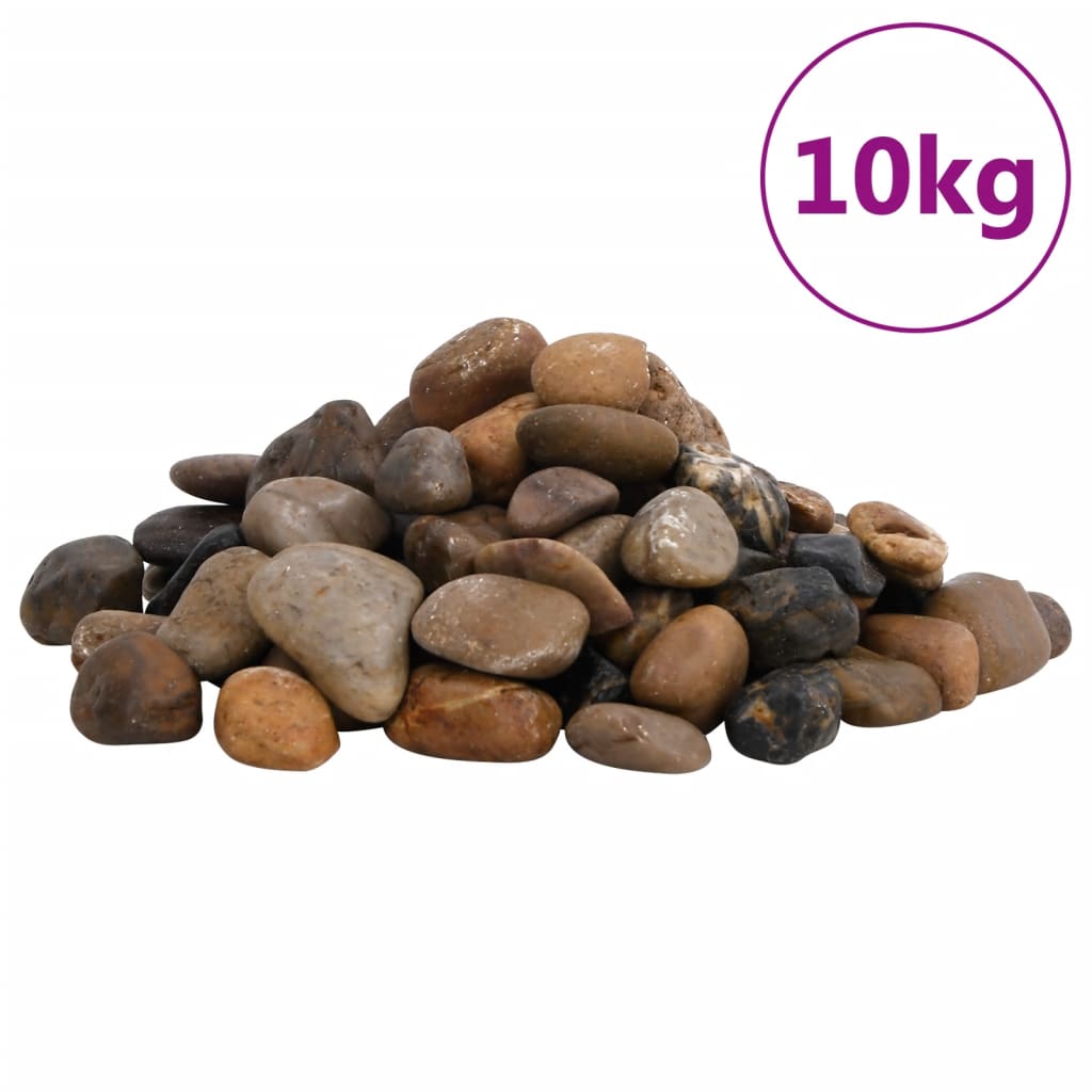 Poliruoti akmenukai, įvairių spalvų, 10kg, 2–5cm