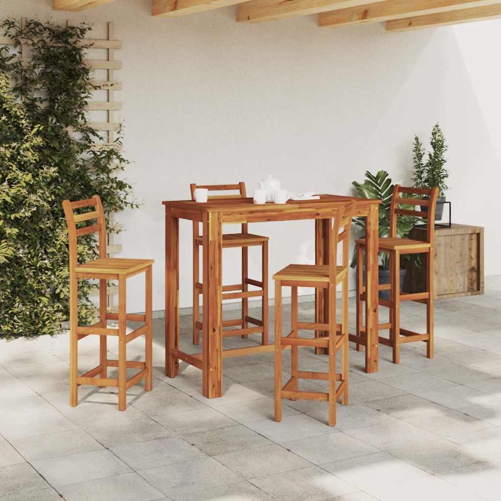 Baro stalas, masyvi akacijos mediena, 120x60x105cm