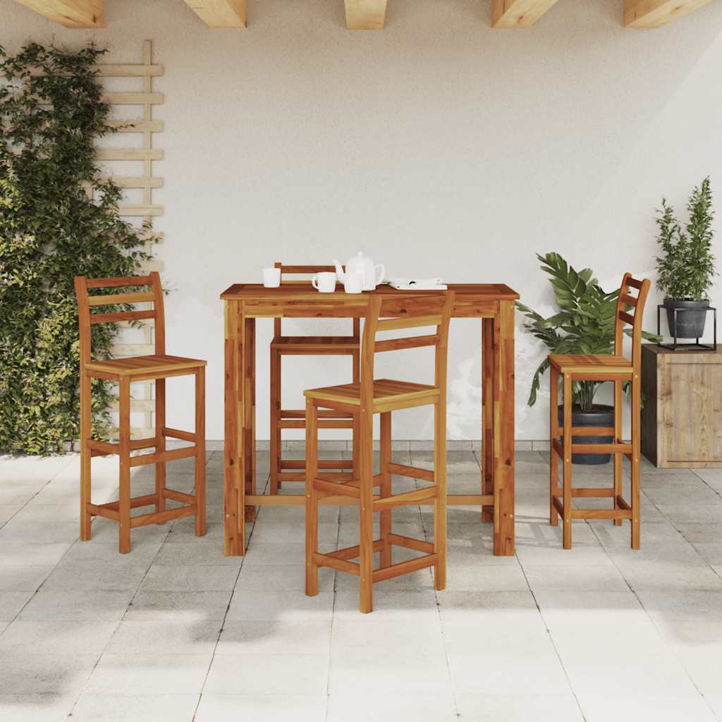 Baro stalas, masyvi akacijos mediena, 120x60x105cm