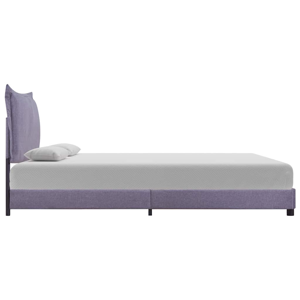 Lovos rėmas be čiužinio, šviesiai pilkas, audinys, 135x190cm