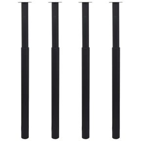 2 Teleskopinės Stalo Kojos, Chromais, 710 - 1 100 mm