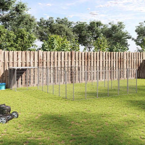 Voljeras šunims, juodos spalvos, 6,05 m², plienas