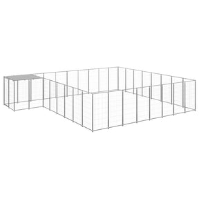 Voljeras šunims, juodos spalvos, 6,05 m², plienas