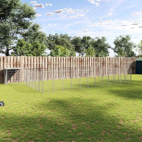 Voljeras šunims, juodos spalvos, 6,05 m², plienas