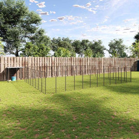 Voljeras šunims, juodos spalvos, 7,26m², plienas