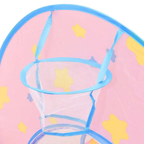 Žaidimų palapinė su 250 kamuoliukų, rožinė, 301x120x128cm