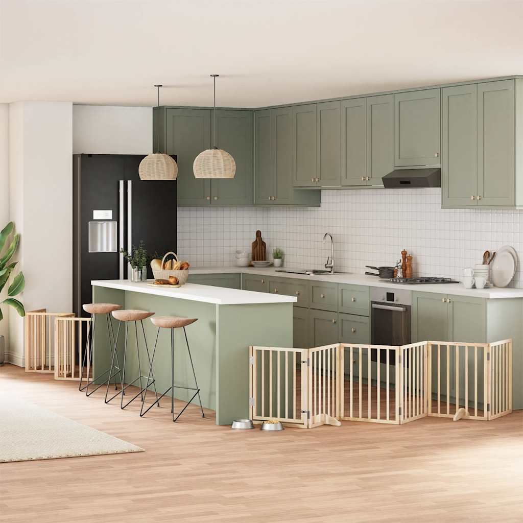 Varteliai šunims su durimis, 9 segmentai, 450cm, tuopos mediena