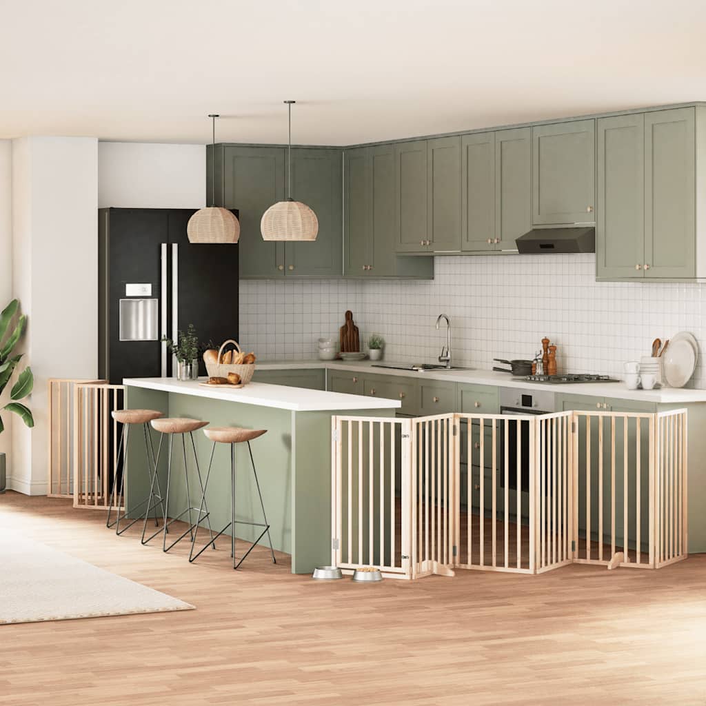 Varteliai šunims su durimis, 9 segmentai, 450cm, tuopos mediena