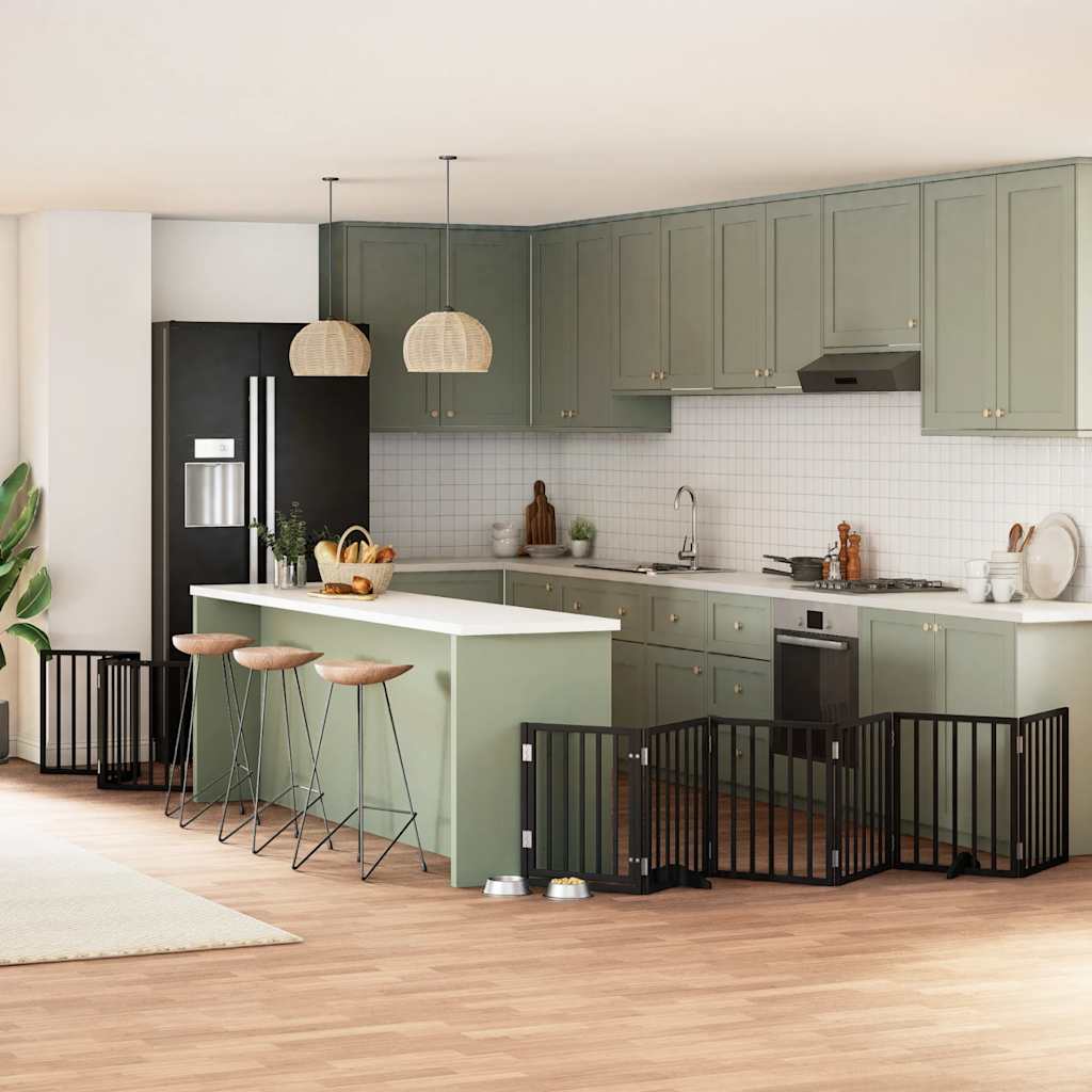 Varteliai šunims su durimis, 9 segmentai, 450cm, tuopos mediena