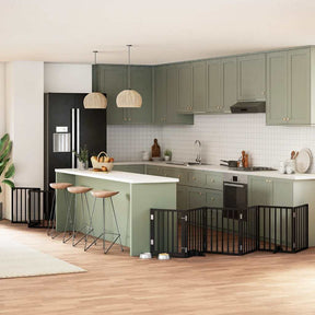 Varteliai šunims su durimis, 9 segmentai, 450cm, tuopos mediena