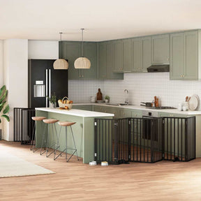 Varteliai šunims su durimis, 9 segmentai, 450cm, tuopos mediena