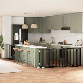 Varteliai šunims su durimis, 9 segmentai, 450cm, tuopos mediena