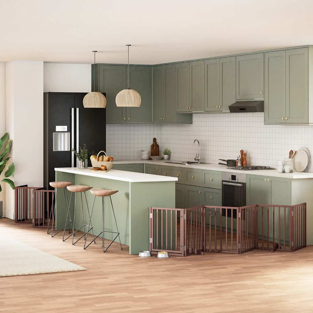 Varteliai šunims su durimis, 9 segmentai, 450cm, tuopos mediena