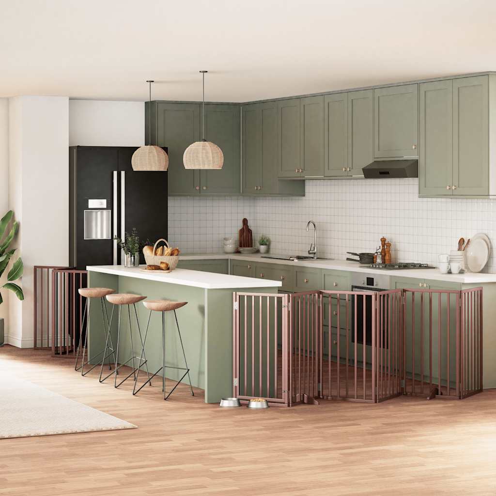 Varteliai šunims su durimis, 9 segmentai, 450cm, tuopos mediena