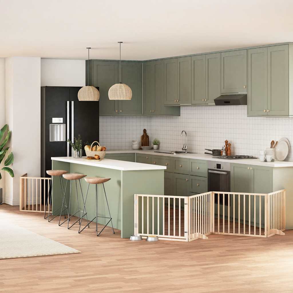 Varteliai šunims su durimis, 9 segmentai, 450cm, tuopos mediena