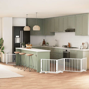 Varteliai šunims su durimis, 9 segmentai, 450cm, tuopos mediena