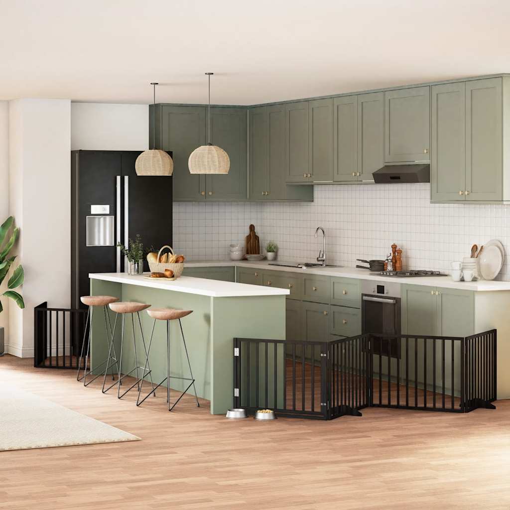 Varteliai šunims su durimis, 9 segmentai, 450cm, tuopos mediena