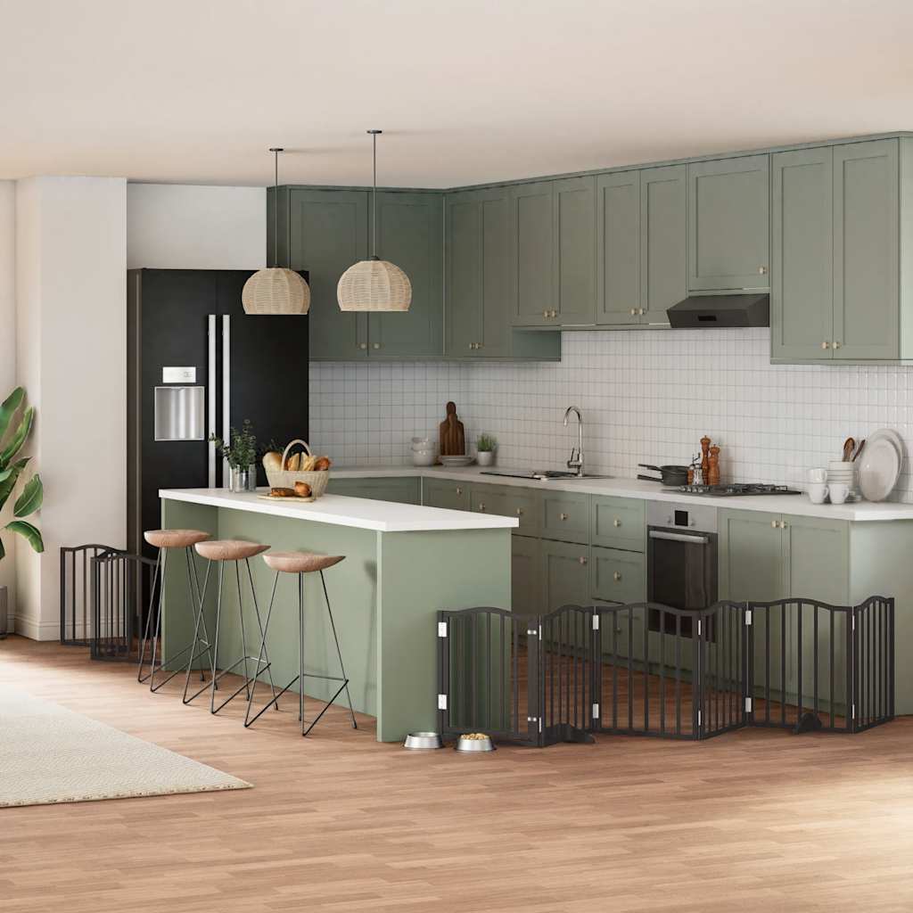 Varteliai šunims su durimis, 9 segmentai, 450cm, tuopos mediena