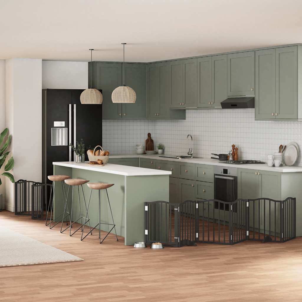 Varteliai šunims su durimis, 9 segmentai, 450cm, tuopos mediena