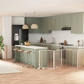 Varteliai šunims su durimis, 9 segmentai, 450cm, tuopos mediena