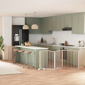 Varteliai šunims su durimis, 9 segmentai, 450cm, tuopos mediena