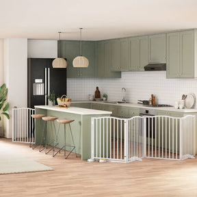 Varteliai šunims su durimis, 9 segmentai, 450cm, tuopos mediena