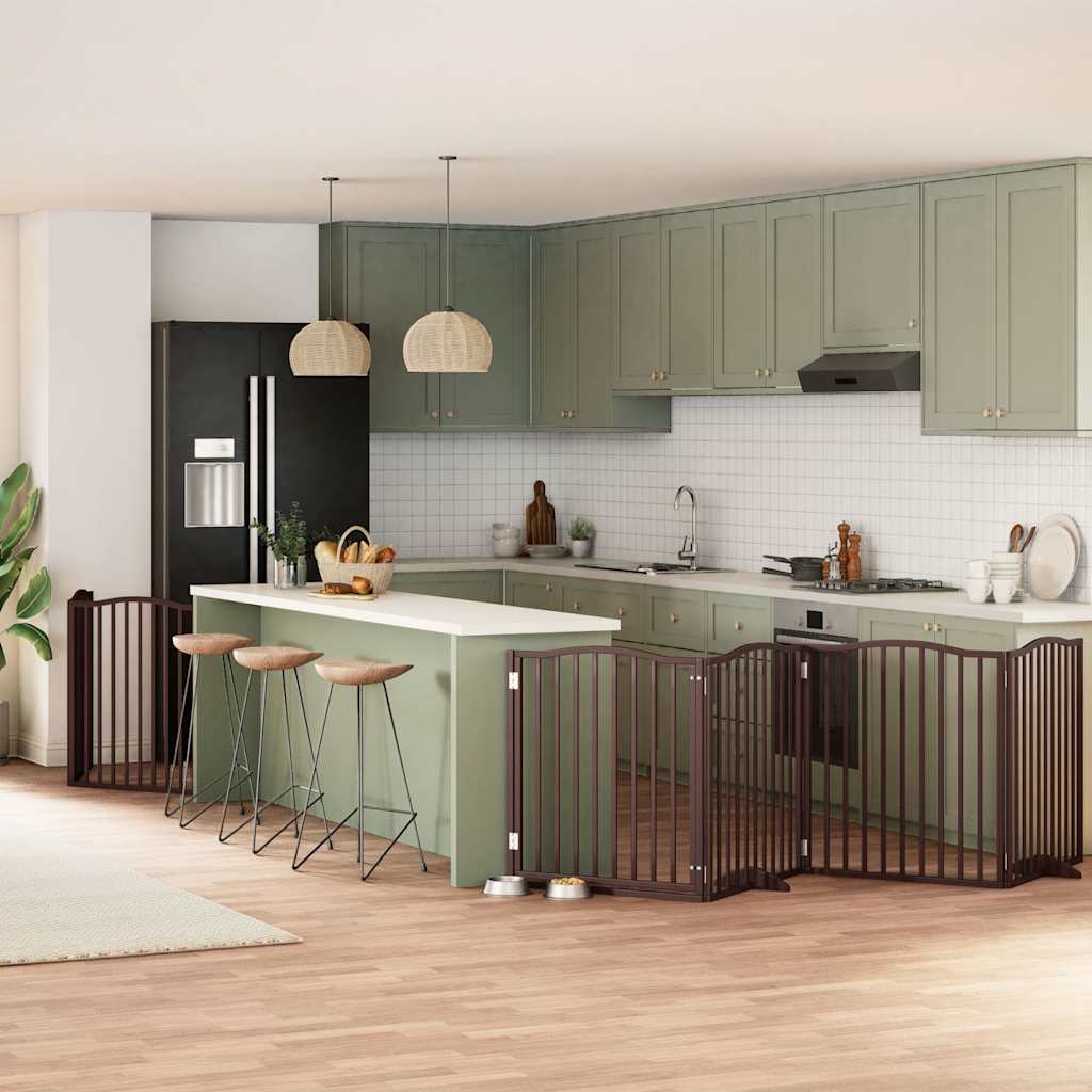 Varteliai šunims su durimis, 9 segmentai, 450cm, tuopos mediena