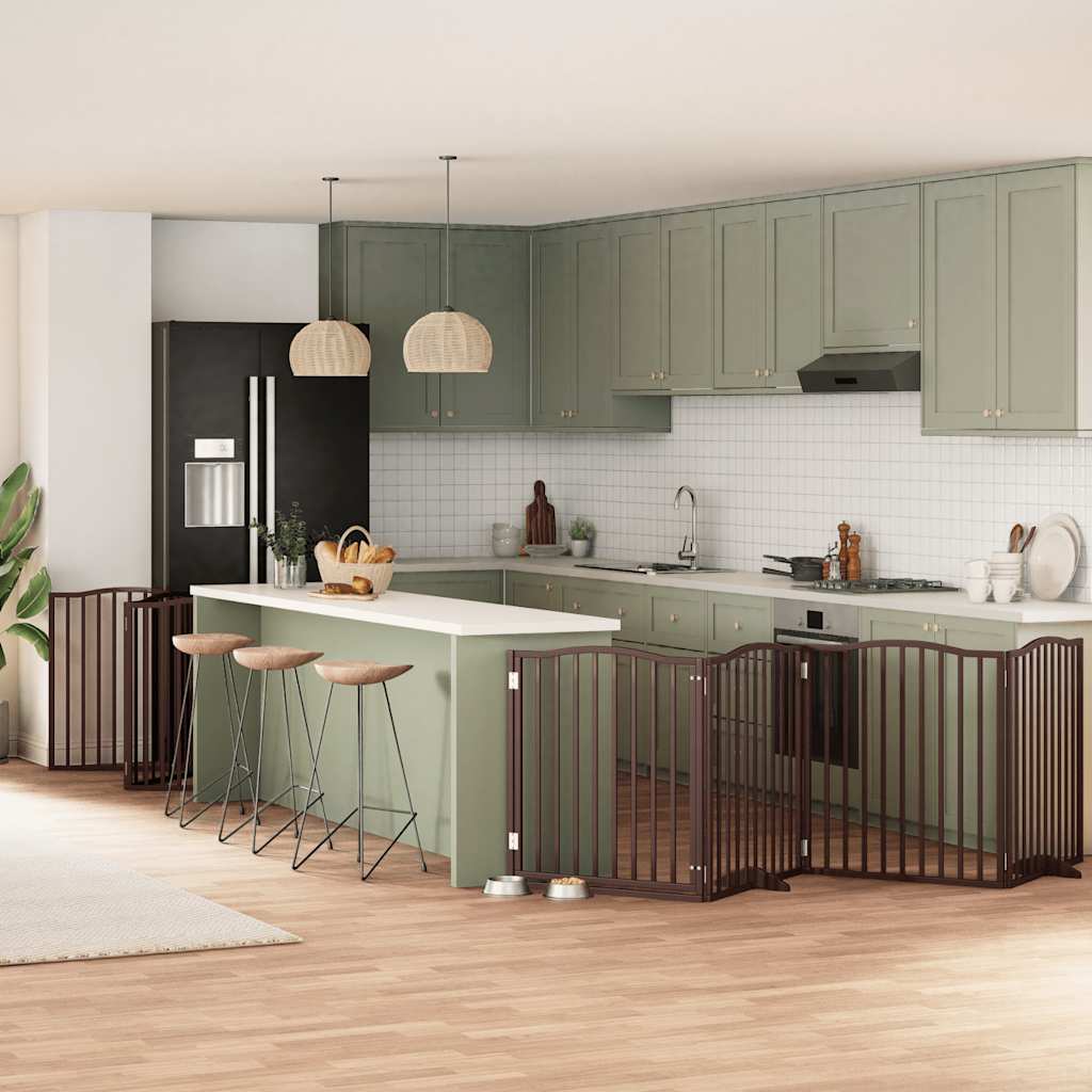 Varteliai šunims su durimis, 9 segmentai, 450cm, tuopos mediena