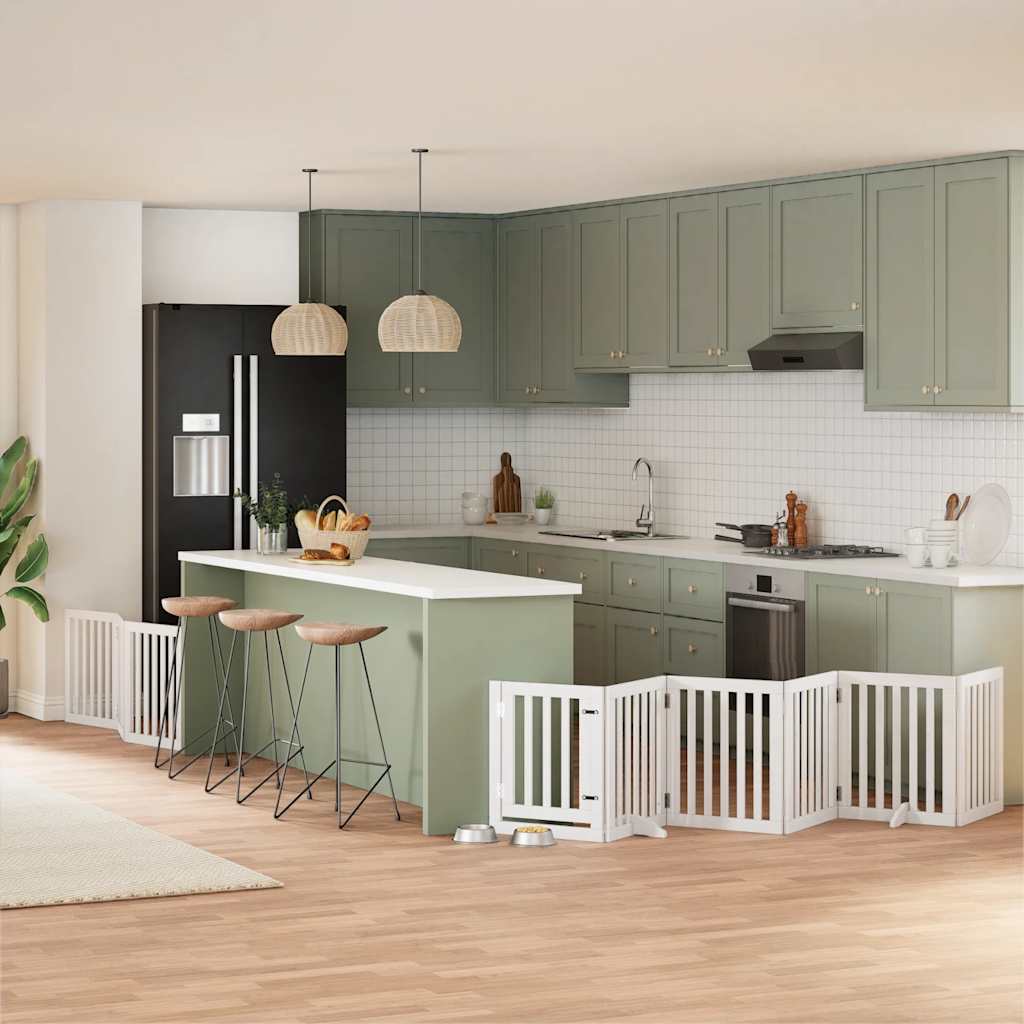 Varteliai šunims su durimis, 9 segmentai, 450cm, tuopos mediena