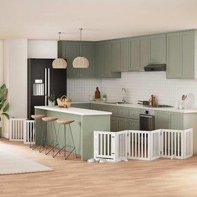 Varteliai šunims su durimis, 9 segmentai, 450cm, tuopos mediena