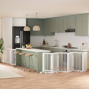 Varteliai šunims su durimis, 9 segmentai, 450cm, tuopos mediena