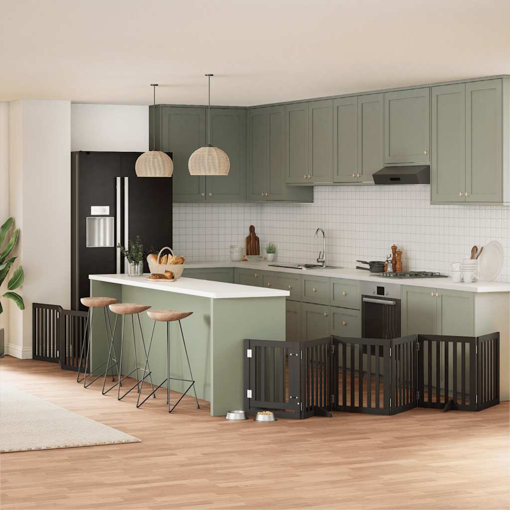 Varteliai šunims su durimis, 9 segmentai, 450cm, tuopos mediena