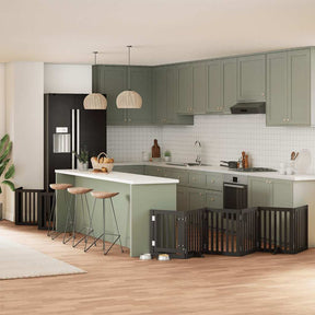 Varteliai šunims su durimis, 9 segmentai, 450cm, tuopos mediena