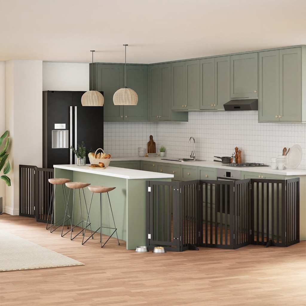 Varteliai šunims su durimis, 9 segmentai, 450cm, tuopos mediena