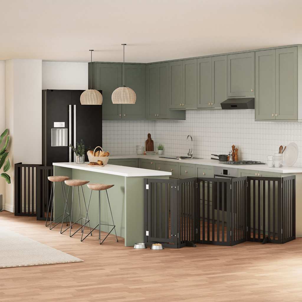 Varteliai šunims su durimis, 9 segmentai, 450cm, tuopos mediena