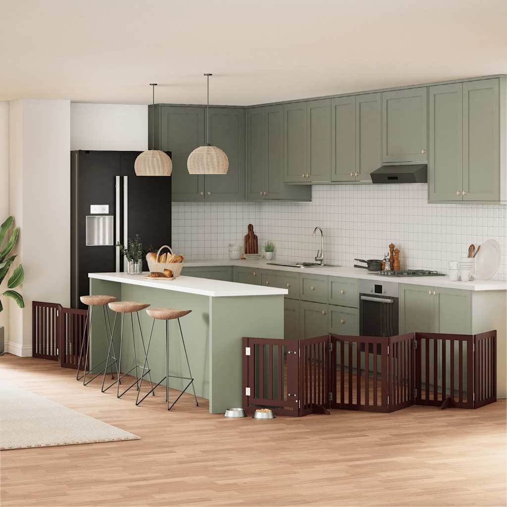 Varteliai šunims su durimis, 9 segmentai, 450cm, tuopos mediena