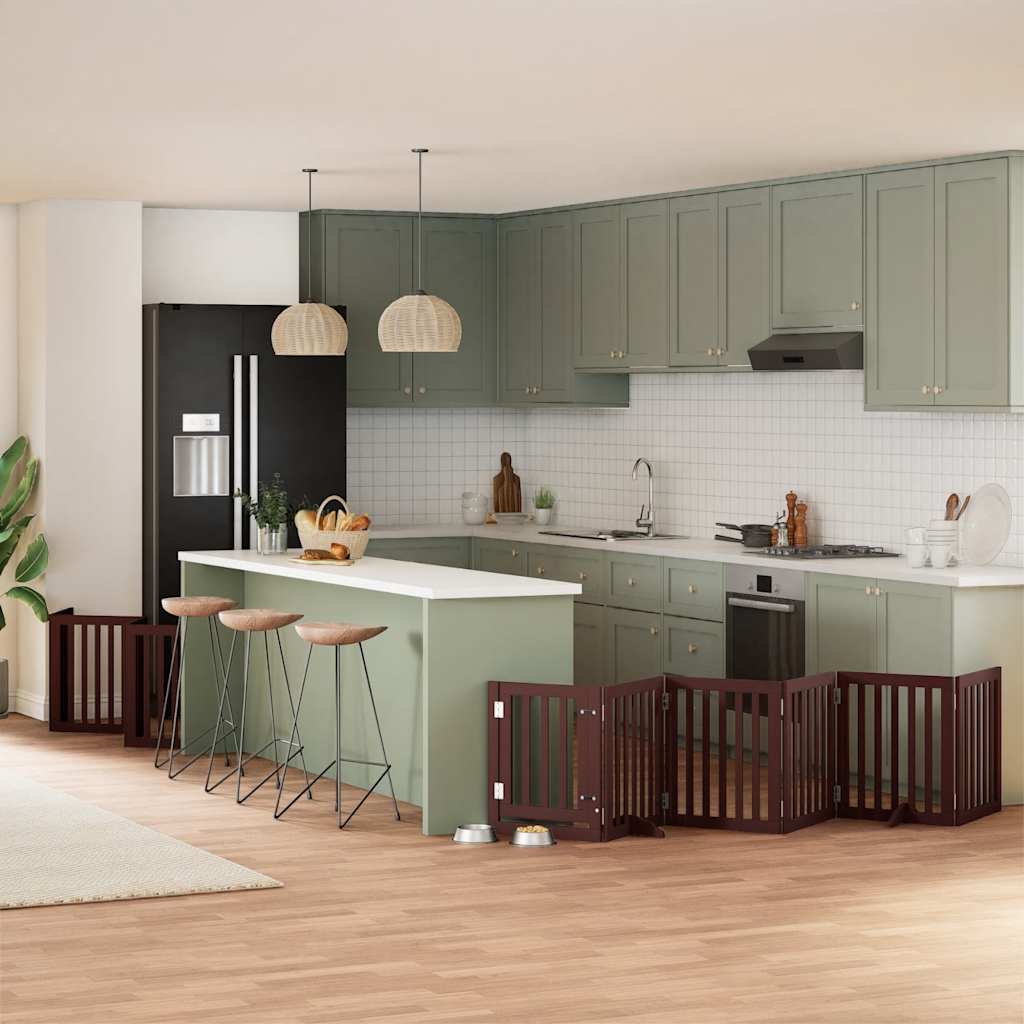 Varteliai šunims su durimis, 9 segmentai, 450cm, tuopos mediena