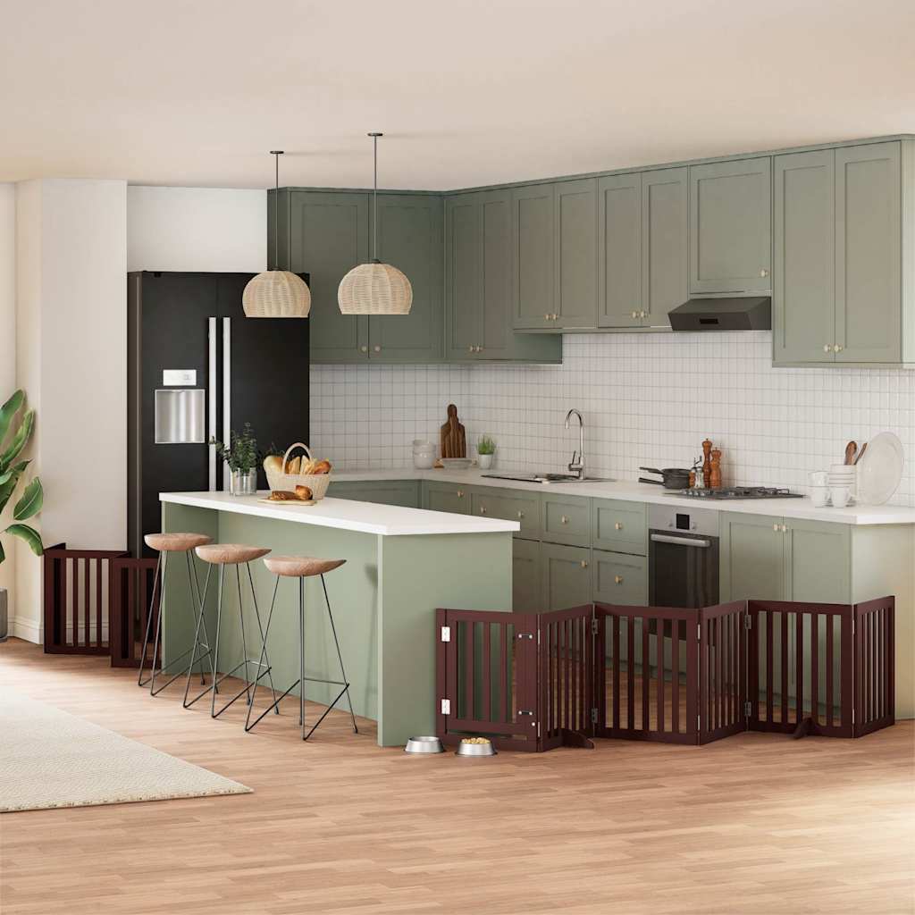 Varteliai šunims su durimis, 9 segmentai, 450cm, tuopos mediena