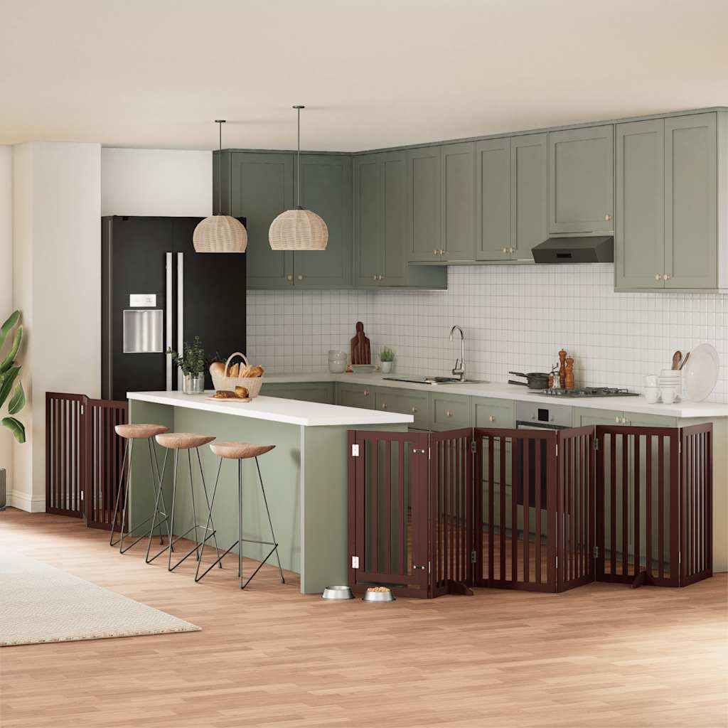 Varteliai šunims su durimis, 9 segmentai, 450cm, tuopos mediena