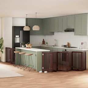 Varteliai šunims su durimis, 9 segmentai, 450cm, tuopos mediena