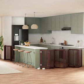 Varteliai šunims su durimis, 9 segmentai, 450cm, tuopos mediena