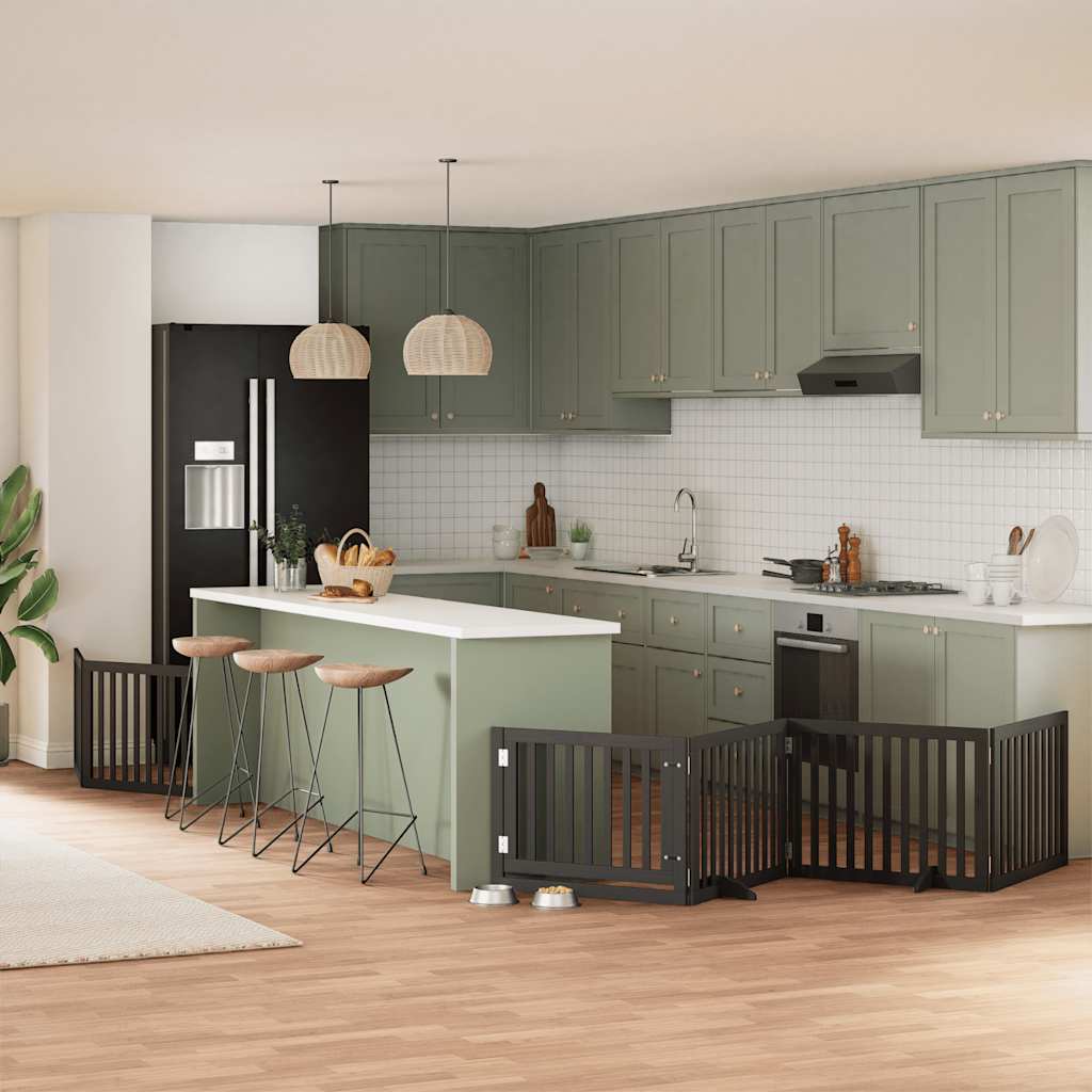 Varteliai šunims su durimis, 9 segmentai, 450cm, tuopos mediena