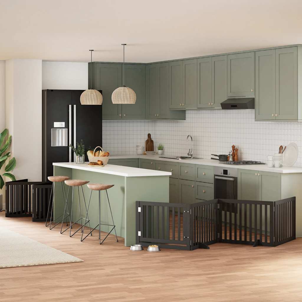 Varteliai šunims su durimis, 9 segmentai, 450cm, tuopos mediena