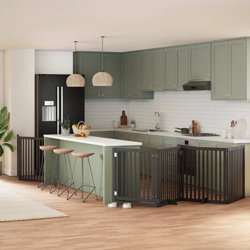 Varteliai šunims su durimis, 9 segmentai, 450cm, tuopos mediena