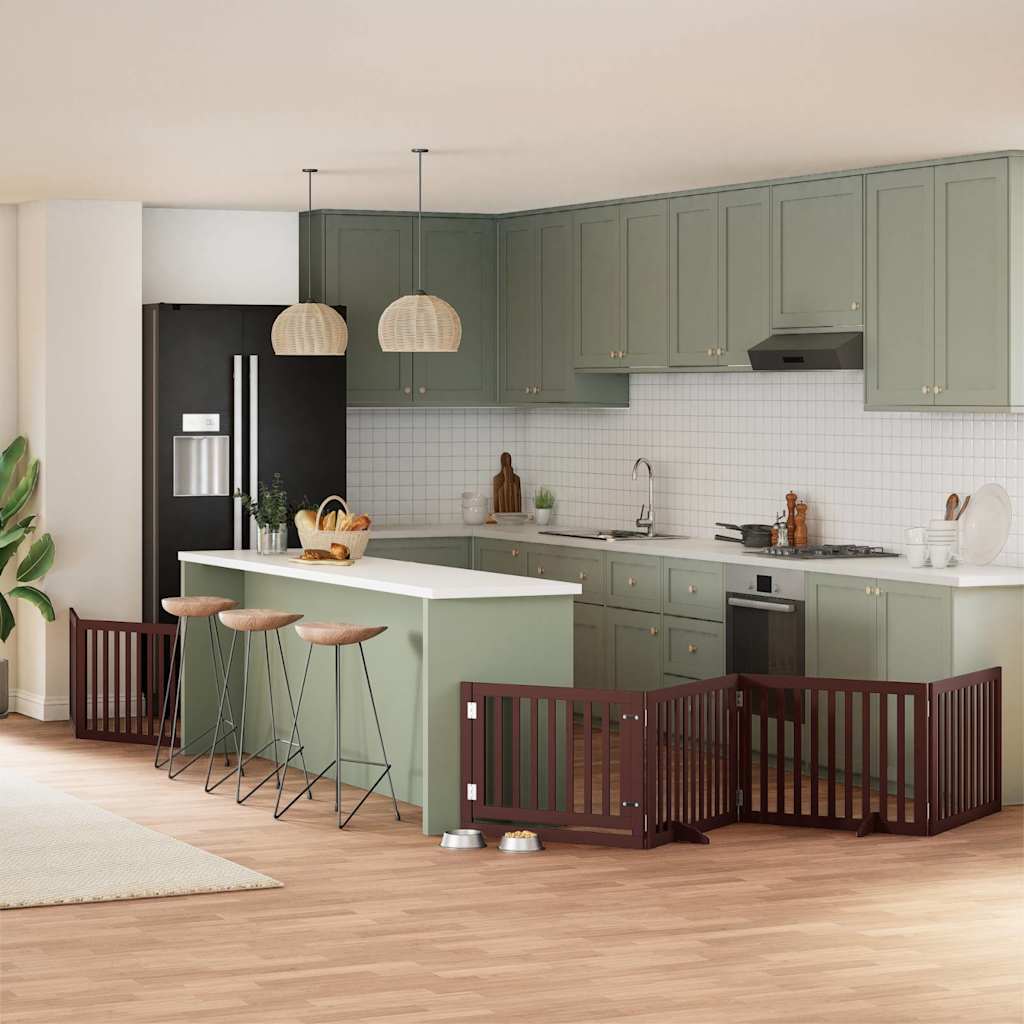 Varteliai šunims su durimis, 9 segmentai, 450cm, tuopos mediena