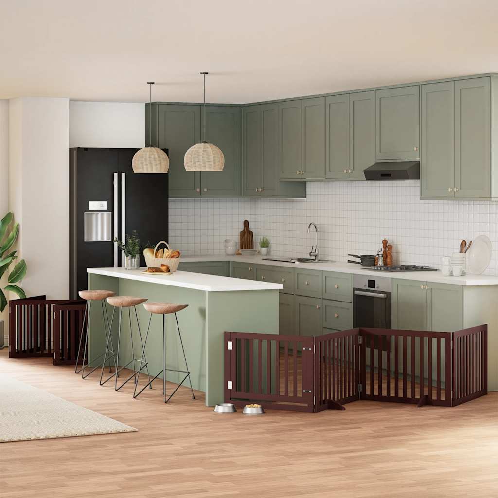 Varteliai šunims su durimis, 9 segmentai, 450cm, tuopos mediena