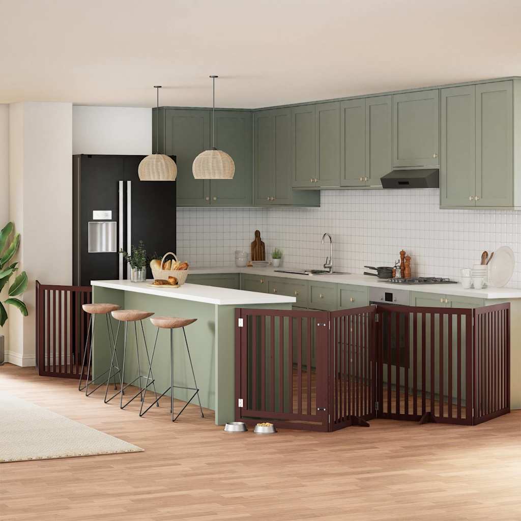 Varteliai šunims su durimis, 9 segmentai, 450cm, tuopos mediena