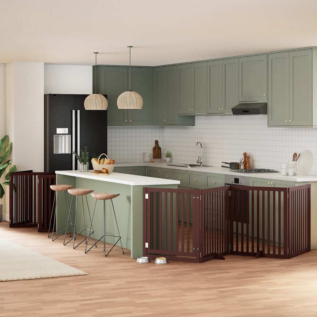 Varteliai šunims su durimis, 9 segmentai, 450cm, tuopos mediena