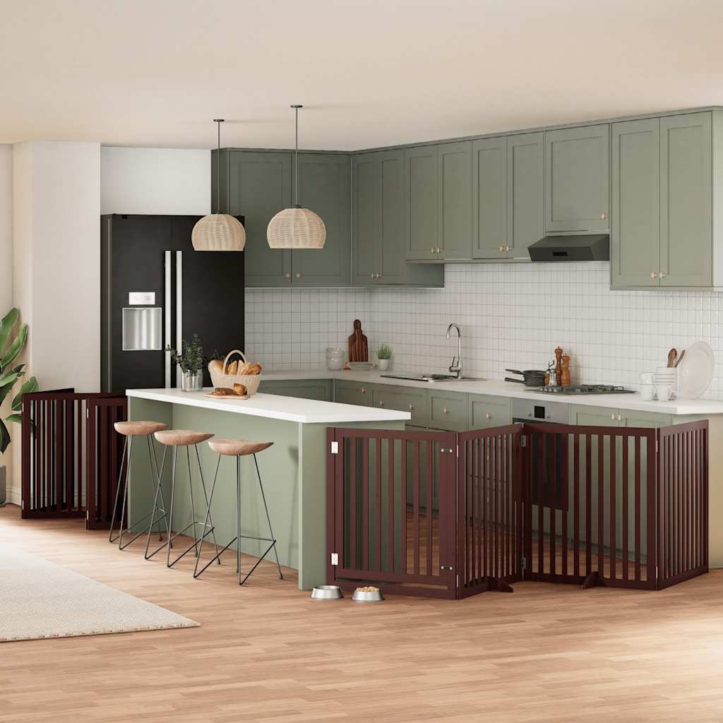 Varteliai šunims su durimis, 9 segmentai, 450cm, tuopos mediena