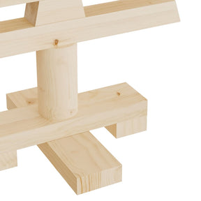 Medinės Kalėdų eglutės, 3vnt., pušies medienos masyvas